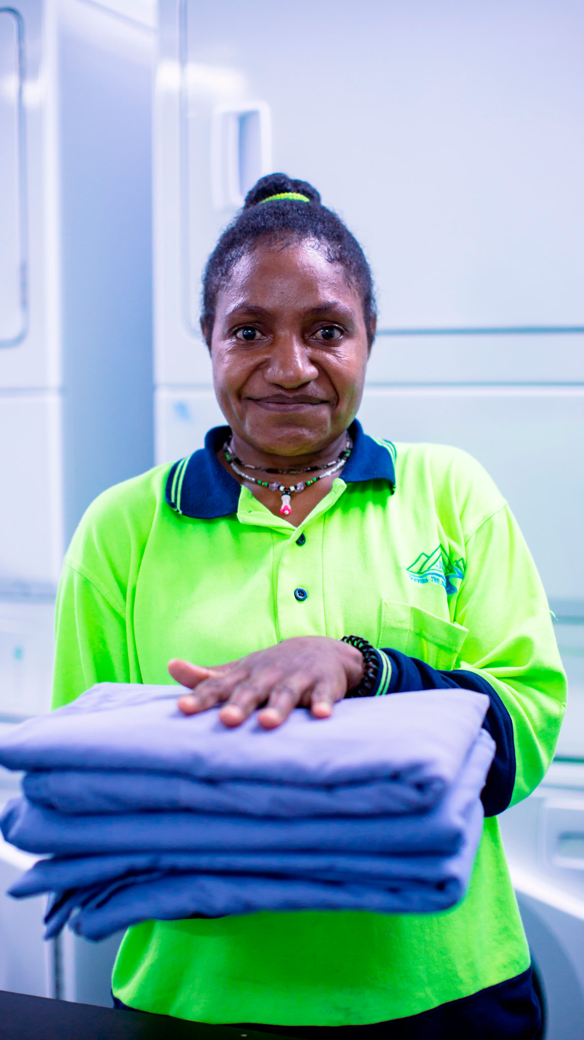 JPFSL Janitorial Staff Doing Laundry